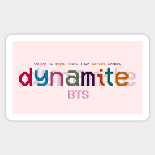 BTS DYNAMITE VHS RETRO DESIGN Sticker
